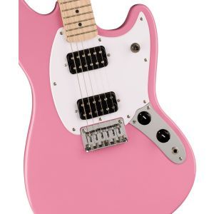 Squier Sonic Mustang HH Maple Fingerboard White Pickguard Flash Pink