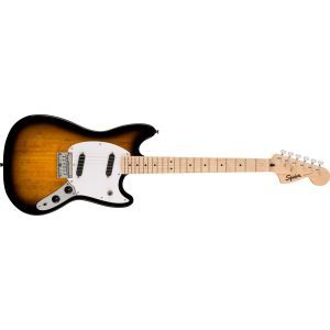 Squier Sonic Mustang Maple Fingerboard White Pickguard 2-Color Sunburst