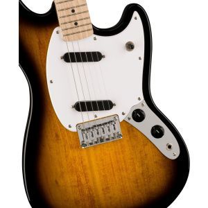 Squier Sonic Mustang Maple Fingerboard White Pickguard 2-Color Sunburst