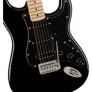 Squier Sonic Stratocaster HSS Maple Fingerboard Black Pickguard Black