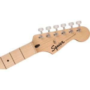 Squier Sonic Stratocaster HSS Maple Fingerboard White Pickguard Tahitian Coral