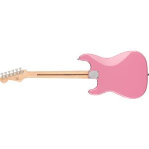 Squier Sonic Stratocaster HT H Maple Fingerboard White Pickguard Flash Pink