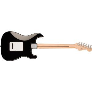 Squier Sonic Stratocaster Left-Handed Maple Fingerboard White Pickguard Black
