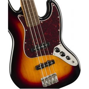 Squier Classic Vibe 60s Jazz Bass Fretless Laurel Fingerboard 3-Color Sunburst