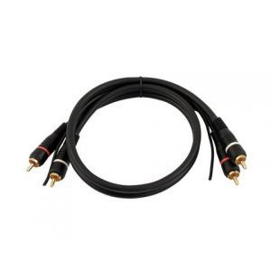 Cablu Omnitronic RCA cable 2x2 ground 0.6m