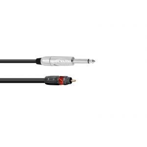 Cablu Omnitronic RCA/Jack 0.9m negru