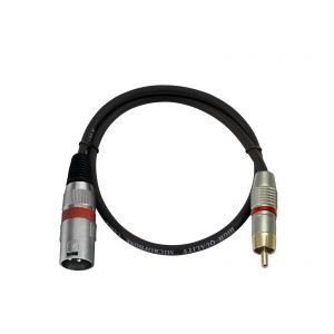Cablu Omnitronic RCA/XLR(M) 0.6m negru