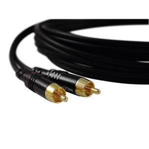 Sommer RCA cable 2x2 5m Black Hicon