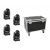 Set Eurolite 4x DMH-80 LED Spot + Case