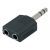 Adaptor Jack 6.3mm Stereo X2 La Jack Stereo 6.3mm Alpha Audio 191617