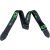 Charvel Logo Straps Black with Green Logo