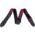 Charvel Logo Straps Black with Red Logo