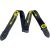 Charvel Logo Straps Black with Yellow Logo