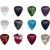 Set Pene Fender Dotted Celluloid Picks 351 Shape - 12 Pack Multi-Color Thin