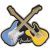Pin Fender Crossed Guitars Enamel Pin Multi-Color