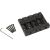 Fender HiMass 4-String Bass Bridge Assembly With Brass Saddles Black