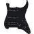Fender Pre-Wired Strat Pickguard Quadra Tap-Ultra Noiseless HSS Black