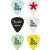 Set Pene Fender Tom DeLonge 351 Celluloid Picks (6) Multi-Color