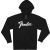 Hoodie Fender Transition Logo Zip Front Hoodies Black