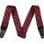 Curea Chitara Fender Wavy Checkerboard Polyester Strap Red