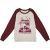 Tricou Fender Womens Love Sweatshirt Oatmeal And Maroon XL