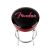 Fender Red Sparkle Logo Barstool Black-Red Sparkle 30'