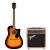 Set Chitara Electrica Fender FA-125CE Sunburst + Acoustasonic 15
