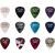 Set Pene Fender Dotted Celluloid Picks 351 Shape - 12 Pack Multi-Color Medium