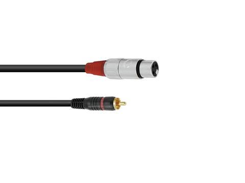 Cablu Omnitronic RCA/XLR(F) 0.6m negru