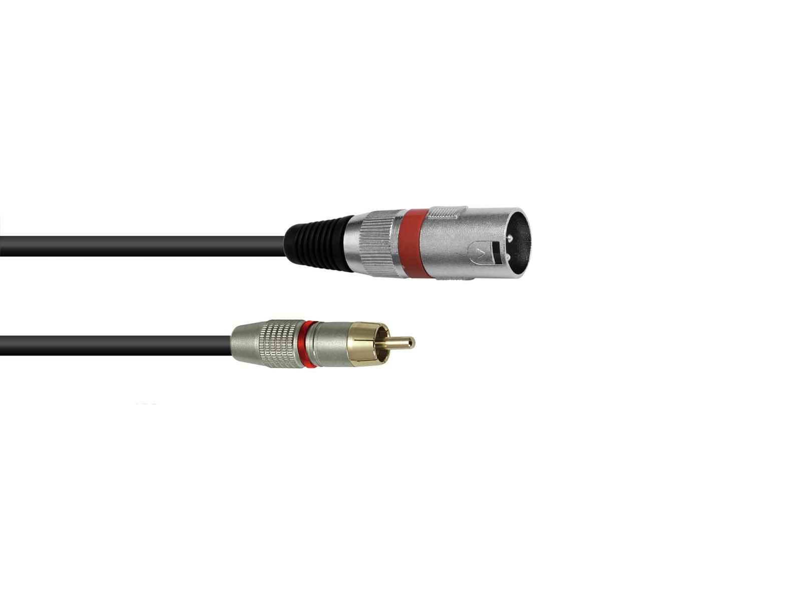 Cablu Omnitronic RCA/XLR(M) 0.6m negru