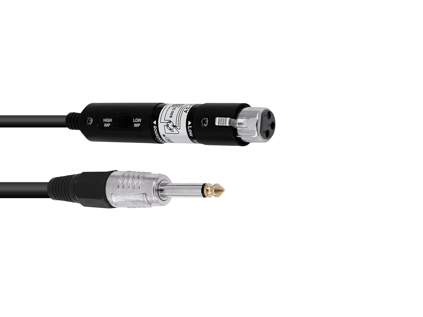 Cablu Omnitronic XLR(F)/Jack 0.3m