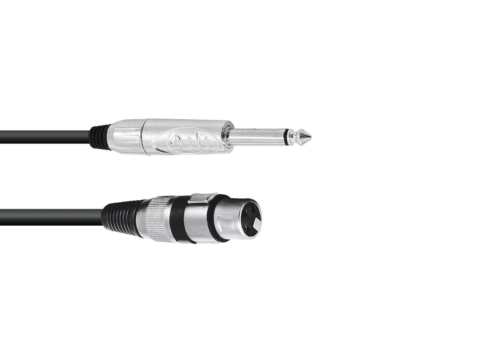 Cablu Omnitronic XLR(F)/Jack mono 10m