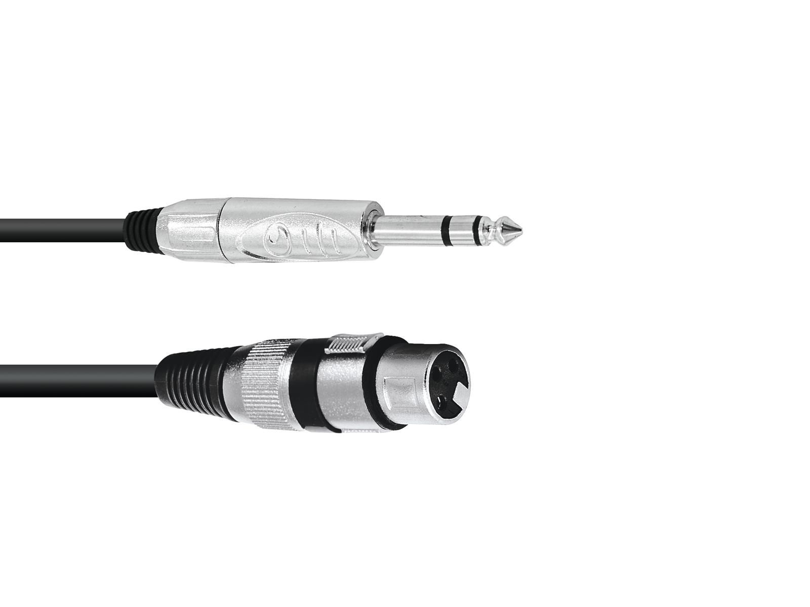 Cablu Omnitronic XLR(F)/Jack stereo 5m