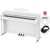 Set Pian Digital Casio AP-300 White SET