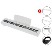 Kawai ES-120 White Deluxe Bundle